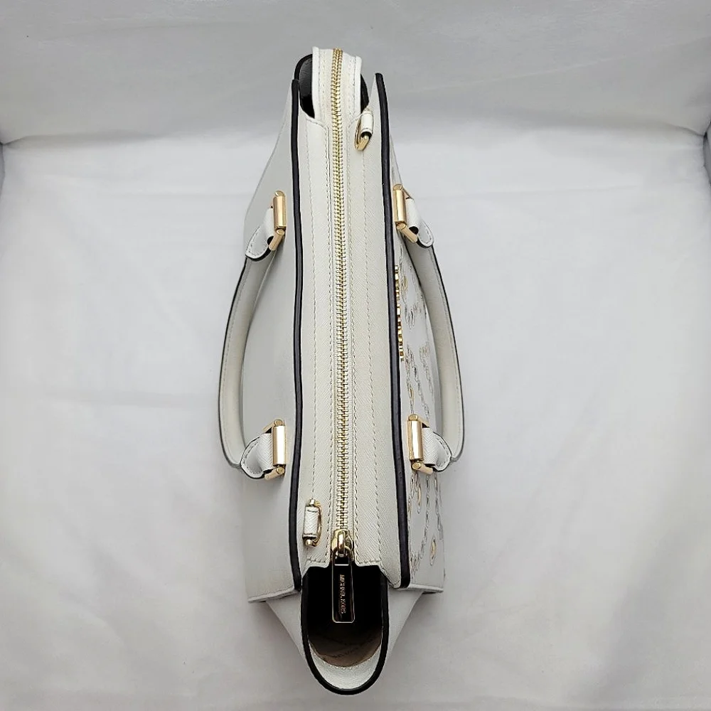 *FINAL PRICE* Michael Kors Studded Selma Medium Top Zip Leather Satchel - Picture 3 of 15